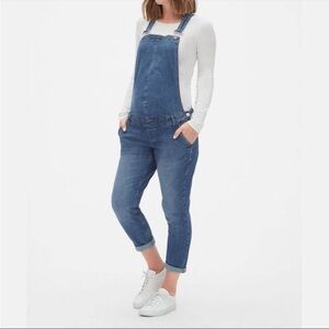 Gap Denim Medium Wash Maternity Overalls Size Medium